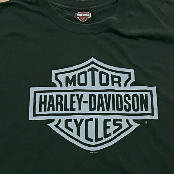 Harley Davidson Men’s Green XL Short Sleeve Graphic T-shirt Bartlett El Paso - Picture 2 of 6
